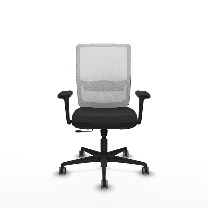 PIQUERAS Y CRESPO Silla de oficina Haches con mecanismo Sincro/Traslack, Blanco y Negro PIQUERAS Y CRESPO Silla de oficina Haches con mecanismo Sincro/Traslack, Blanco y Negro