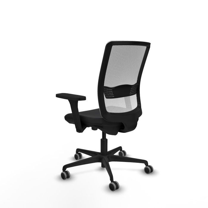PIQUERAS Y CRESPO Silla de oficina Haches con mecanismo Sincro/Traslack, Blanco y Negro PIQUERAS Y CRESPO Silla de oficina Haches con mecanismo Sincro/Traslack, Blanco y Negro