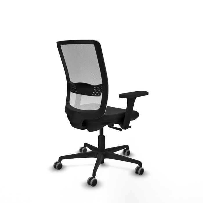 PIQUERAS Y CRESPO Silla de oficina Haches con mecanismo Sincro/Traslack, Blanco y Negro PIQUERAS Y CRESPO Silla de oficina Haches con mecanismo Sincro/Traslack, Blanco y Negro