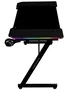 Mars Gaming MGD-X120RGB Mesa Gaming Negro 120x60 cm con Iluminación RGB, Alfombrilla XXL, Soportes para Auriculares y Bebidas, Gestión de Cables, Superficie Fibra Carbono