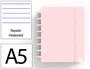 Carchivo Cuaderno Ingeniox Foam A5 80 Hojas Rayado Horizontal Rosa Pastel