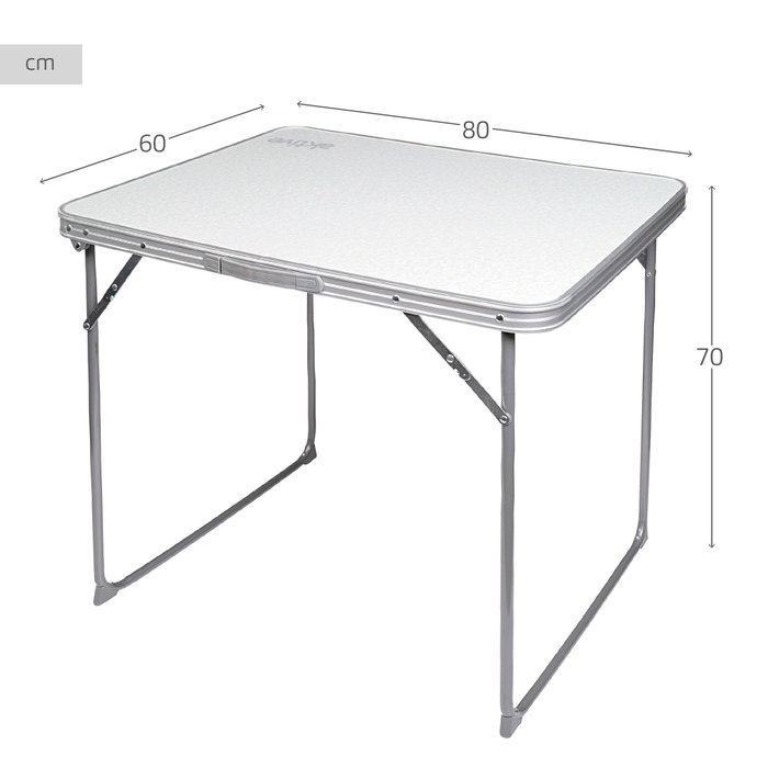 Color Baby Mesa Camping Plegable 80X60X70 Cm Blanca