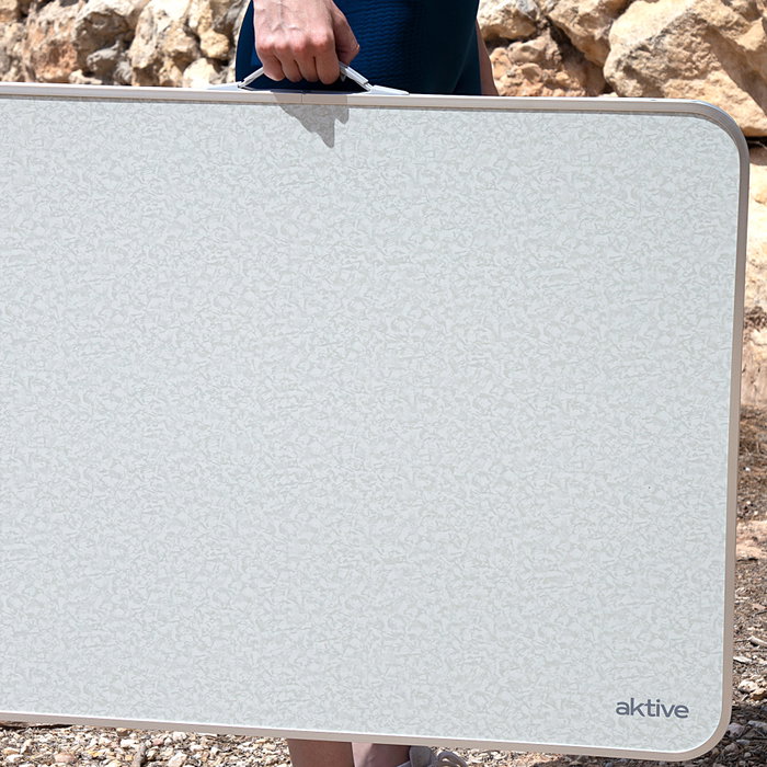 Color Baby Mesa Camping Plegable 80X60X70 Cm Blanca
