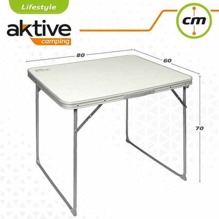 Color Baby Mesa Camping Plegable 80X60X70 Cm Blanca Color Baby Mesa Camping Plegable 80X60X70 Cm Blanca