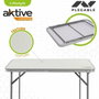 Color Baby Mesa Camping Plegable 80X60X70 Cm Blanca
