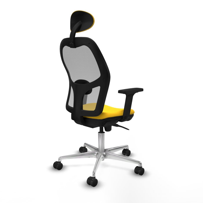 PIQUERAS Y CRESPO Silla de oficina Jorquera Sincro Amarillo y Gris PIQUERAS Y CRESPO Silla de oficina Jorquera Sincro Amarillo y Gris
