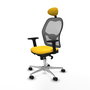 PIQUERAS Y CRESPO Silla de oficina Jorquera Sincro Amarillo y Gris