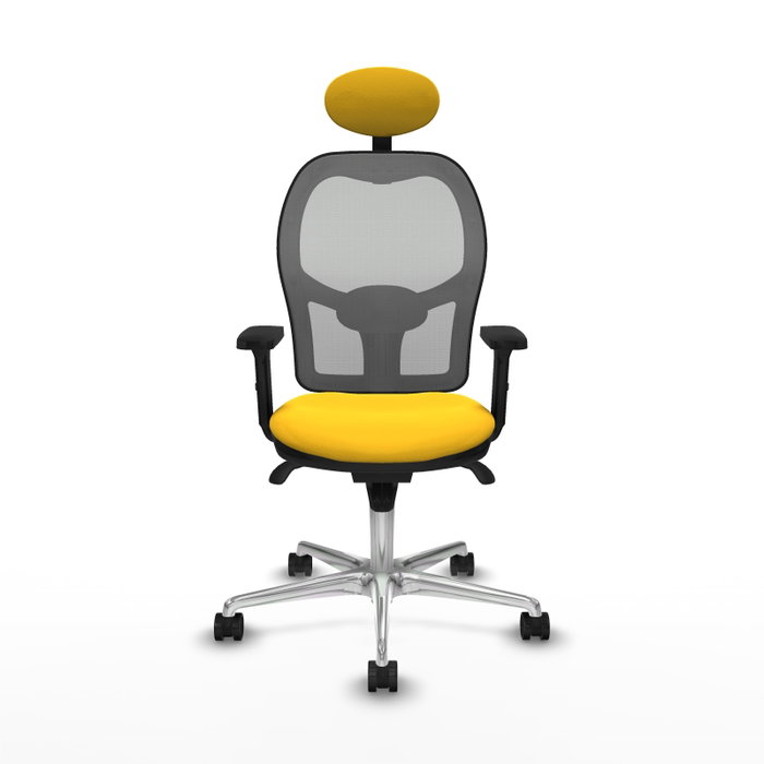 PIQUERAS Y CRESPO Silla de oficina Jorquera Sincro Amarillo y Gris PIQUERAS Y CRESPO Silla de oficina Jorquera Sincro Amarillo y Gris
