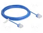 DeLOCK Cable de red Cat.6 UTP Ultra Slim 3 m Azul