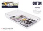 Quttin Organizador Multipropósito 36 x 20.5 x 5 cm, Caja de Almacenaje, Ref -1476- (12 Unidades)