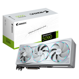 Gigabyte AORUS GeForce RTX 5090 STEALTH ICE 32 GB GDDR7 Blanco