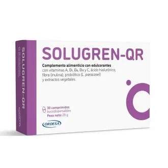 SODEINN Solugren-Qr 30 Comp. Suplemento Vitaminas Ácido Hialurónico Extractos Vegetales Cuidado Bucal
