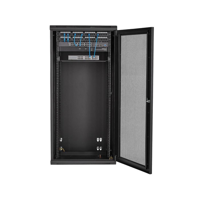 StarTech Armario Rack de Pared 26U 19 Pulgadas 4 Columnas RK2620WALHM para Servidores y Equipos de Red