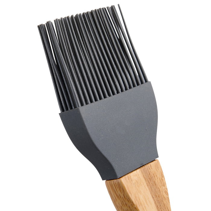 Day Pincel de silicona y bambú, gris, altura 22,5 cm