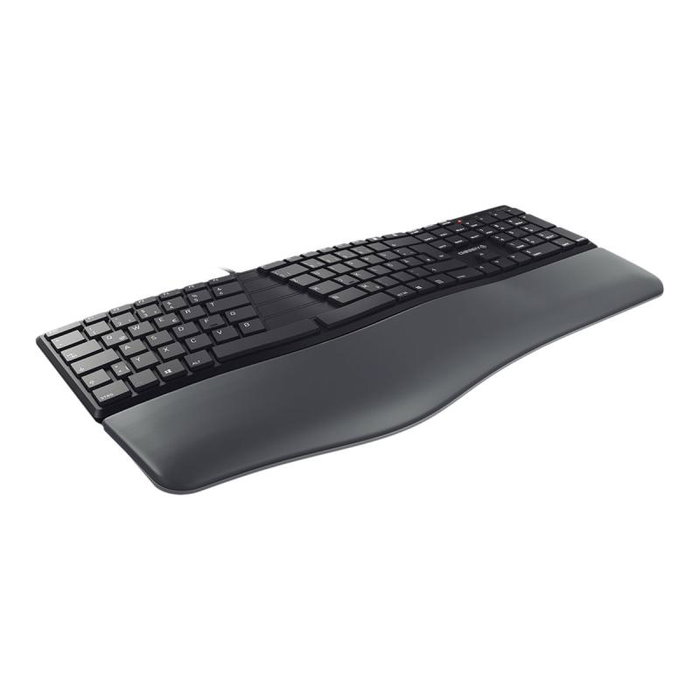 Cherry KC 4500 ERGO Teclado ergonómico USB QWERTZ Alemán (JK-4500DE-2) Reposamuñecas