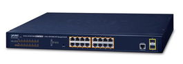 Planet GS-4210-16P2S Switch PoE Gigabit Gestionable 16 Puertos 10/100/1000T + 2 SFP 100/1000X 802.3at