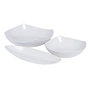Centro Mesa Blanco Cerámica Decoración 22,50 X 22,50 X 7 cm (Set de 2)