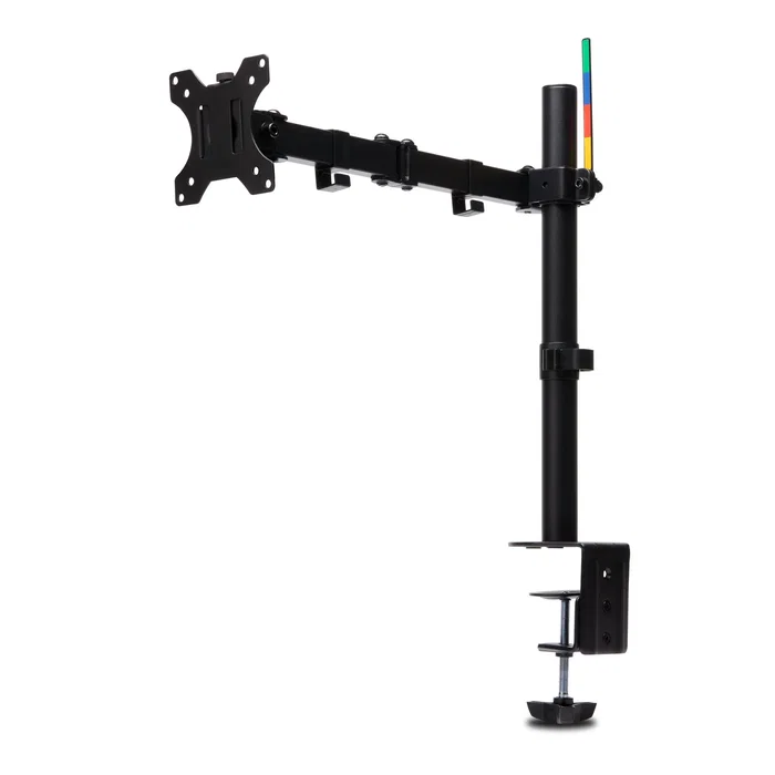 Kensington K55408WW Brazo de Montaje para Monitor de hasta 34", 8 kg, Soporte de Escritorio Ergonómico con SmartFit, Rotación 180°, Giro 90°, Negro, VESA 75/100