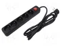 Lanberg Regleta PS1-05E-0150-BK con 5 enchufes y cable de 1,5 m