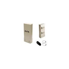 Alfa Network UBDO-UV-T 802.11n Outdoor USB CPE con Chipset Realtek RTL8188EUS, Antena Direccional Interna de Alta Ganancia para 2.4GHz
