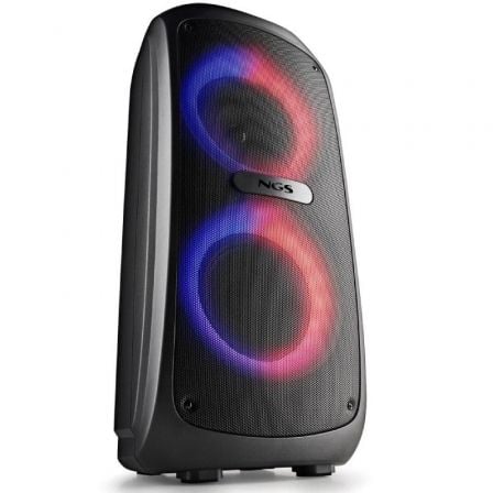 NGS Altavoz Portable Bluetooth WILD TEMPER 200W con TWS y Luces LED RGB, USB, AUX IN, Batería de 5 Horas