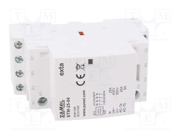 ZAMEL STM-25-04 Contactor 4-polar 25A 230VAC NC x4 ZAMEL STM-25-04 Contactor 4-polar 25A 230VAC NC x4