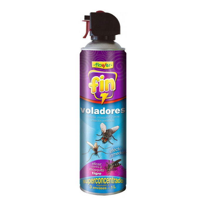 Flower Insecticida Concentrado Acción Preventiva contra Insectos Voladores (Mosquitos, Moscas, Avispas) sin Olor, 600 ml Flower Insecticida Concentrado Acción Preventiva contra Insectos Voladores (Mosquitos, Moscas, Avispas) sin Olor, 600 ml