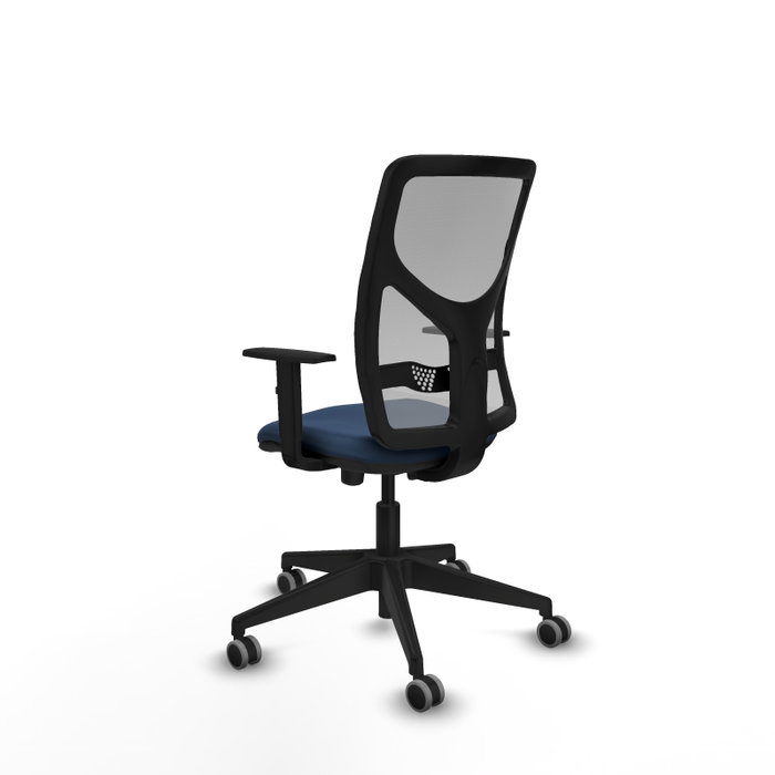 PIQUERAS Y CRESPO Silla de oficina Motilla Azul marino y Gris PIQUERAS Y CRESPO Silla de oficina Motilla Azul marino y Gris