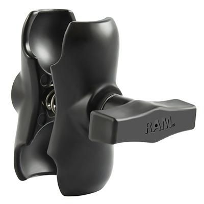 RAM Mounts RAM-201U-B Brazo Doble Socket Arm Corto para Bases de Bola de 1.5", Ajuste Infinito y Ángulos Perfectos RAM Mounts RAM-201U-B Brazo Doble Socket Arm Corto para Bases de Bola de 1.5", Ajuste Infinito y Ángulos Perfectos