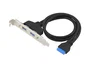 Conceptronic EMRICK11B - Tarjeta Adaptadora USB 3.0 Interna (19-pin) a 2 Puertos USB-A 3.2 Gen 1 - Cable 0.5m Negro