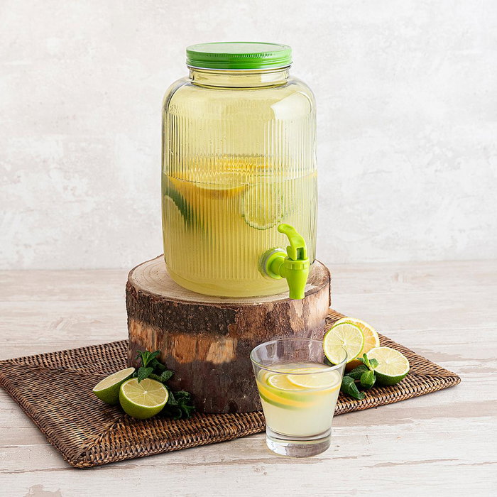 Dispensador de Bebidas Vidrio Maison Quid 4 L (4 Unidades)