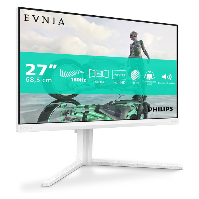 Philips Evnia 27M2N3201A/00 Monitor Gaming 27" (68,6 cm) Full HD 180Hz 1ms IPS HDR10 2xHDMI DisplayPort Blanco