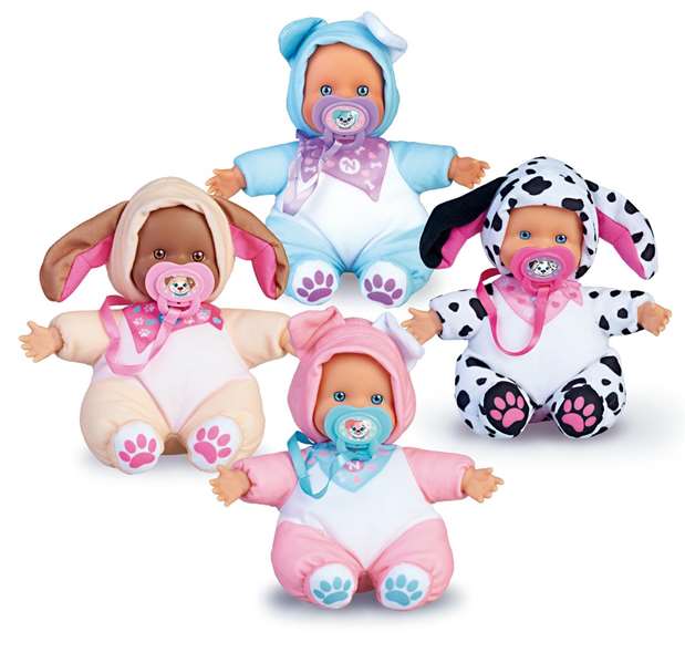 Muñeco nenuco doggies 15 cm vestido de perrito ¡con orejitas y chupete personalizados! - modelos surtidos