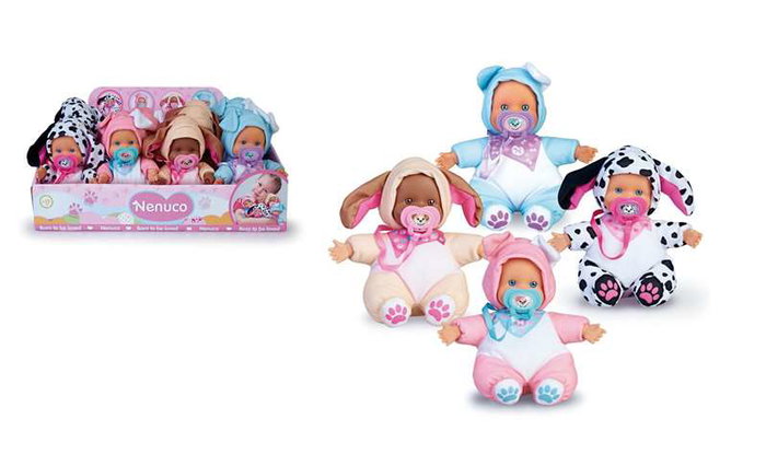 Muñeco nenuco doggies 15 cm vestido de perrito ¡con orejitas y chupete personalizados! - modelos surtidos