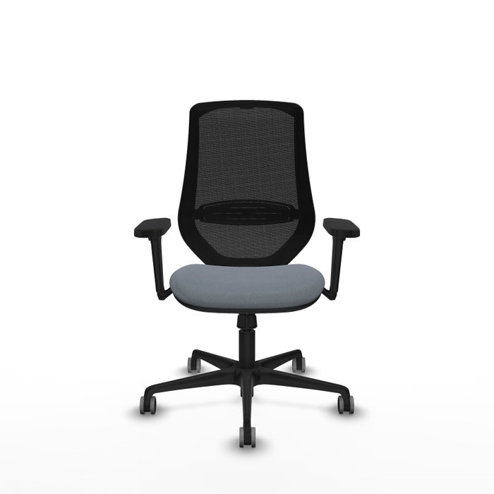 PIQUERAS Y CRESPO Silla de oficina Mardos con mecanismo Sincro, Gris y Negro PIQUERAS Y CRESPO Silla de oficina Mardos con mecanismo Sincro, Gris y Negro