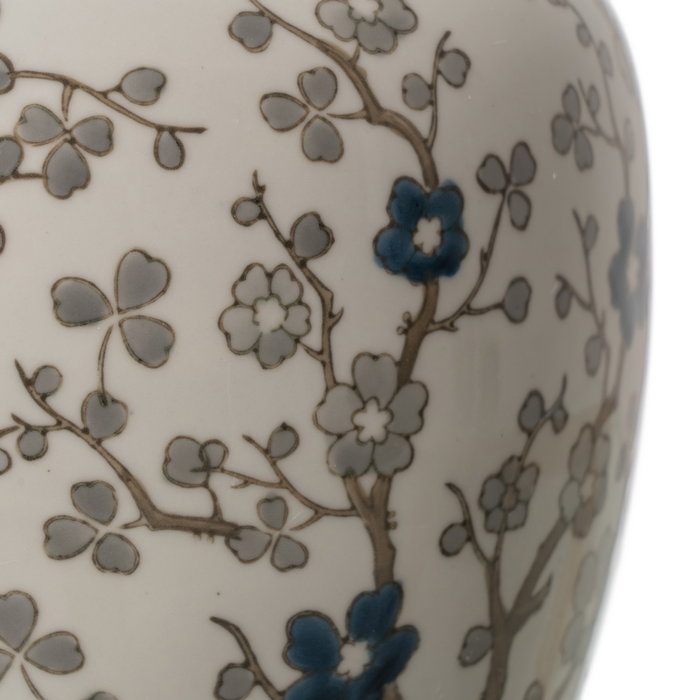 Tibor Blanco-Gris Porcelana Decoración 21 X 21 X 24 cm