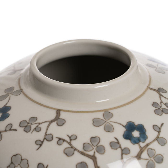 Tibor Blanco-Gris Porcelana Decoración 21 X 21 X 24 cm