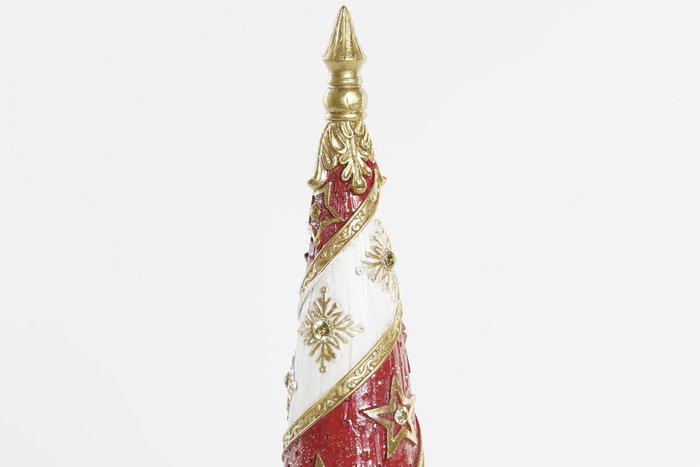 DKD Home Decor Figura de Resina Árbol Rojo