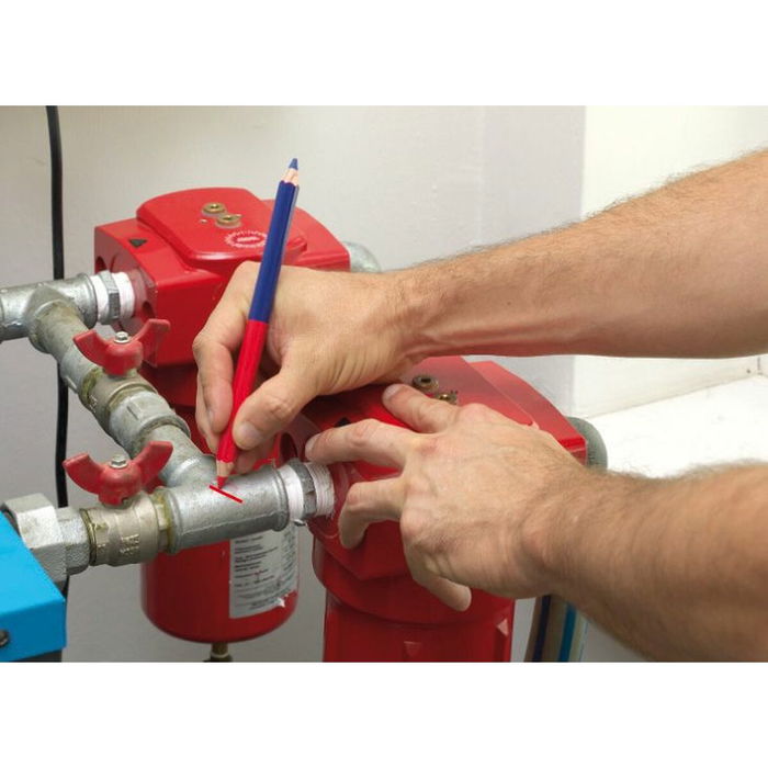 Lápiz de Carpintero Pica Colgador Universal Azul 10 Piezas