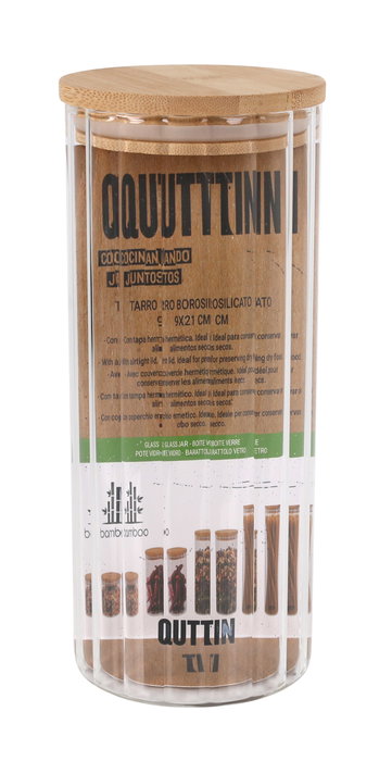 Quttin Tarro Boro. Ottico Bamboo 1050ml (Pack de 12)