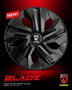 Momo Tapacubos Blade Brillante Negro Carbón 14 - 4 Piezas