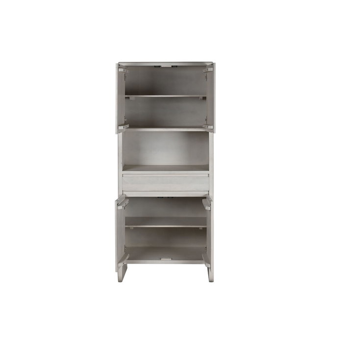 DKD Home Decor Armario de Mango Blanco 82x45x195 DKD Home Decor Armario de Mango Blanco 82x45x195