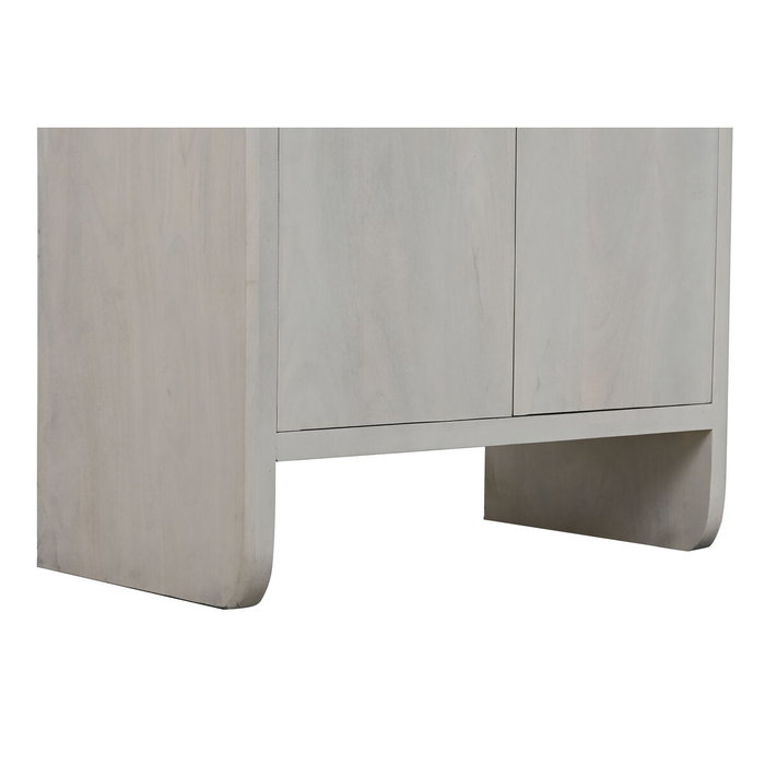 DKD Home Decor Armario de Mango Blanco 82x45x195 DKD Home Decor Armario de Mango Blanco 82x45x195
