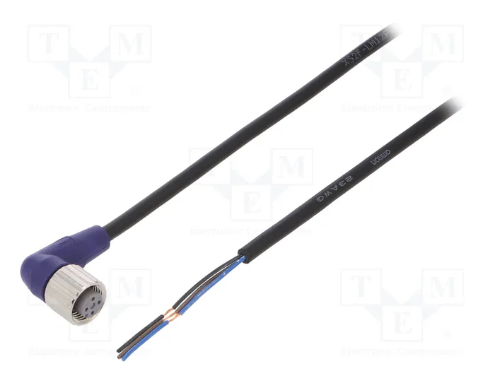 OMRON Cable para sensores M12 hembra angular 5m OMRON Cable para sensores M12 hembra angular 5m