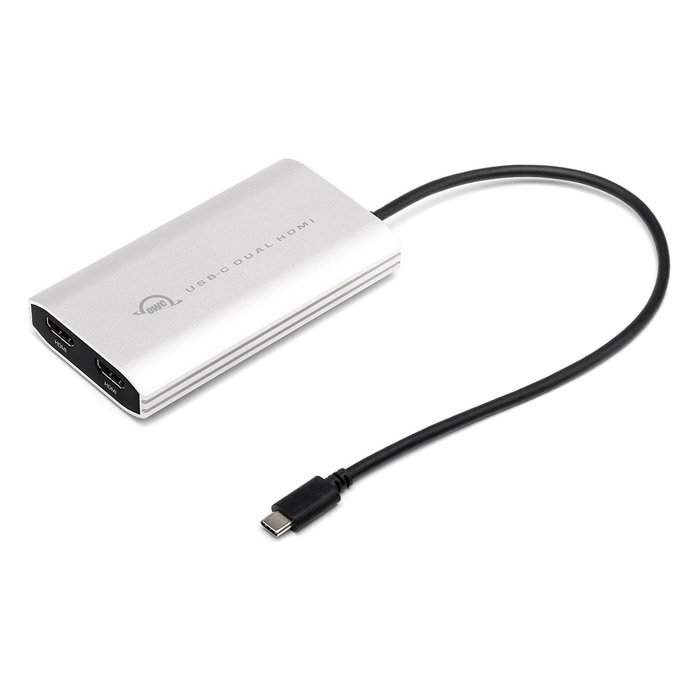 OWC Adaptador gráfico USB-C a doble HDMI CADPDL2HDMI 4K Plata