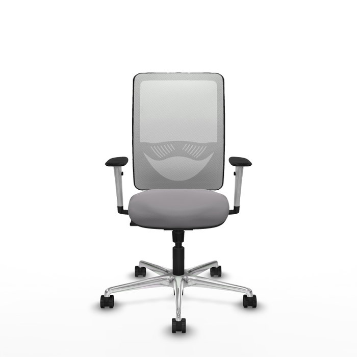 PIQUERAS Y CRESPO Silla de oficina Zulema Gris y Blanco con mecanismo Sincro PIQUERAS Y CRESPO Silla de oficina Zulema Gris y Blanco con mecanismo Sincro