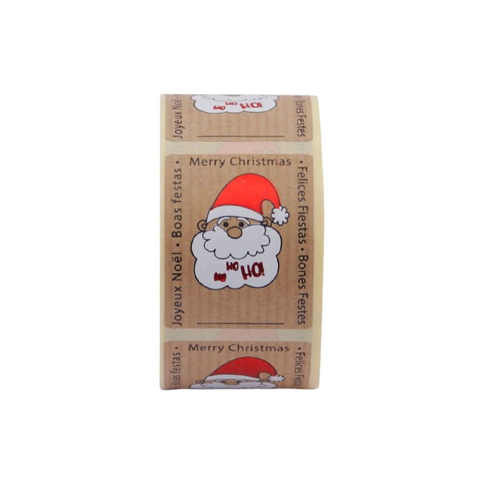 Basics Etiquetas adhesivas Navidad, 250 unidades, 45 x 35 mm