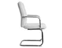 Q-connect Silla de Escritorio Pia Ve Simil Piel Blanca, Base Metálica, Uso Dirección, Dimensiones 1050x610x680mm