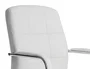 Q-connect Silla de Escritorio Pia Ve Simil Piel Blanca, Base Metálica, Uso Dirección, Dimensiones 1050x610x680mm