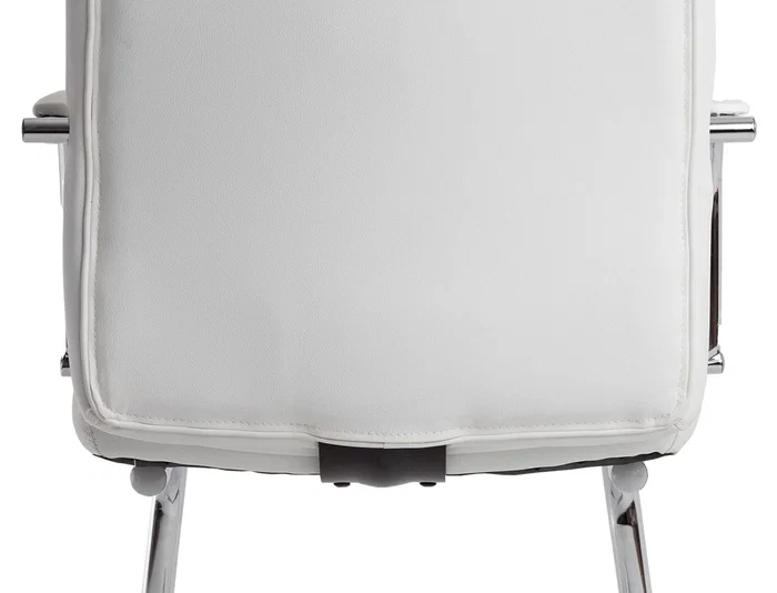 Q-connect Silla de Escritorio Pia Ve Simil Piel Blanca, Base Metálica, Uso Dirección, Dimensiones 1050x610x680mm